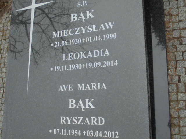 Mieczysław Bąk 1930 Elbląg - Grobonet - Wyszukiwarka osób pochowanych