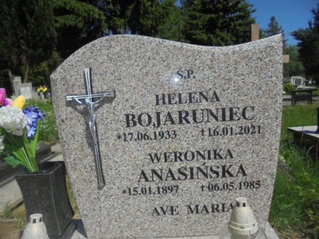 Helena Bojaruniec 1933 Elbląg - Grobonet - Wyszukiwarka osób pochowanych