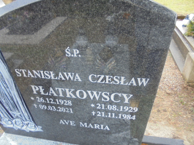 Stanisława Płatkowska 1928 Elbląg - Grobonet - Wyszukiwarka osób pochowanych