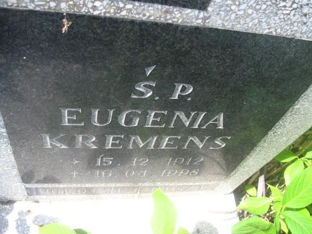 Eugenia Kremens 1912 Elbląg - Grobonet - Wyszukiwarka osób pochowanych
