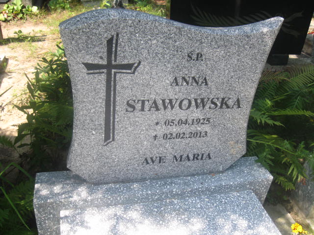 Anna Stawowska 1925 Elbląg - Grobonet - Wyszukiwarka osób pochowanych