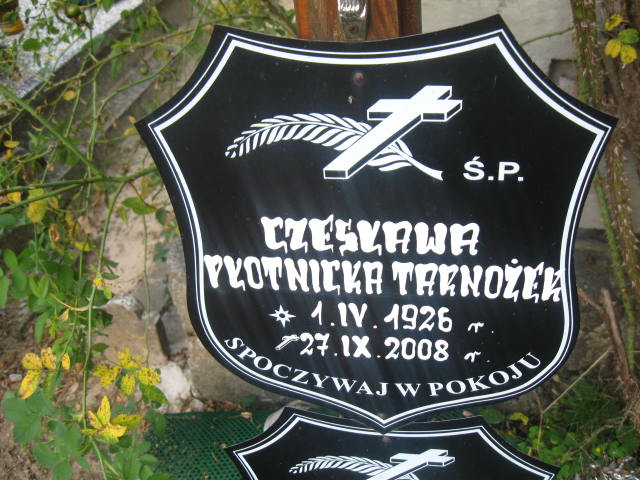 Czesława Płotnicka Tarnożek 1926 Elbląg - Grobonet - Wyszukiwarka osób pochowanych