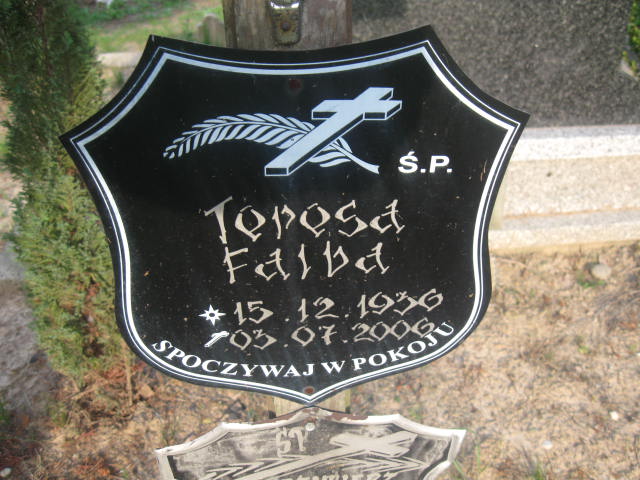 Teresa Falba 1936 Elbląg - Grobonet - Wyszukiwarka osób pochowanych