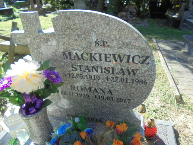 Romana Mackiewicz  1929 Elbląg - Grobonet - Wyszukiwarka osób pochowanych