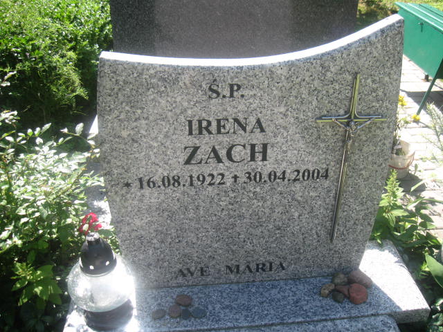 Irena Zach 1922 Elbląg - Grobonet - Wyszukiwarka osób pochowanych