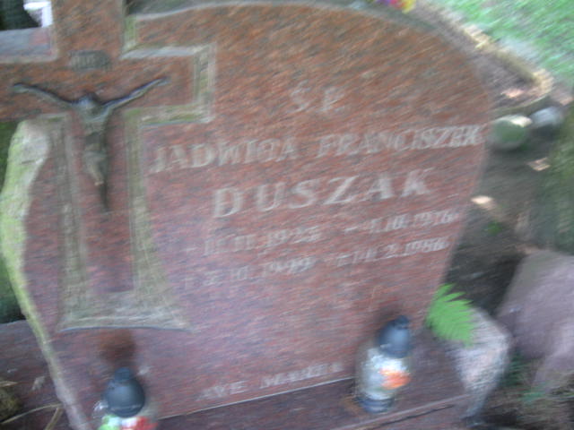 Jadwiga Duszak 1923 Elbląg - Grobonet - Wyszukiwarka osób pochowanych