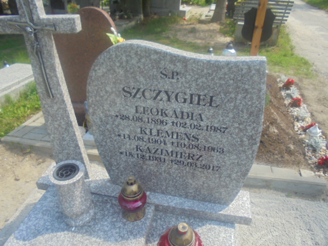 Kazimierz Szczygieł 1931 Elbląg - Grobonet - Wyszukiwarka osób pochowanych