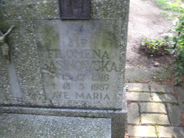 Filomena Sasinowska 1916 Elbląg - Grobonet - Wyszukiwarka osób pochowanych