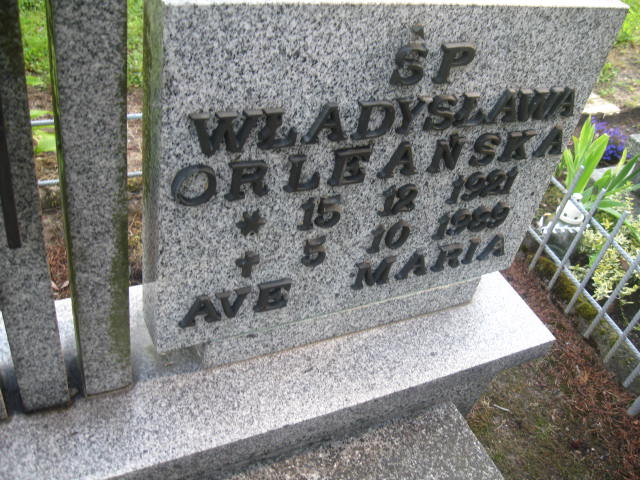 Władysława Orleańska 1921 Elbląg - Grobonet - Wyszukiwarka osób pochowanych