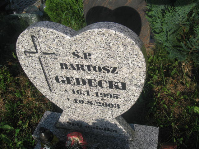 Bartosz Gedecki 1995 Elbląg - Grobonet - Wyszukiwarka osób pochowanych
