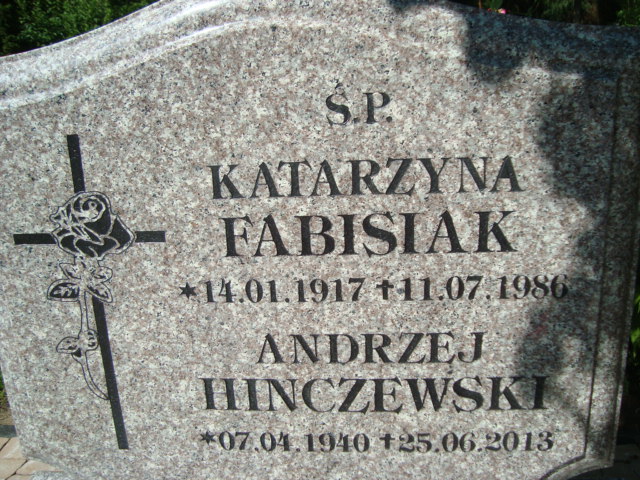 Katarzyna Fabisiak 1917 Elbląg - Grobonet - Wyszukiwarka osób pochowanych