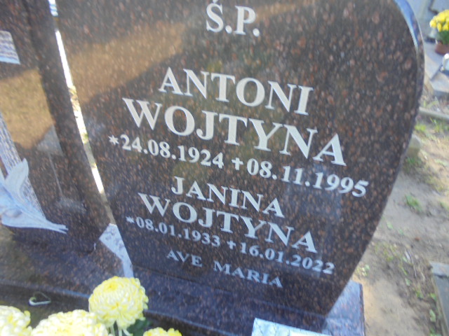 Janina Wojtyna 1933 Elbląg - Grobonet - Wyszukiwarka osób pochowanych