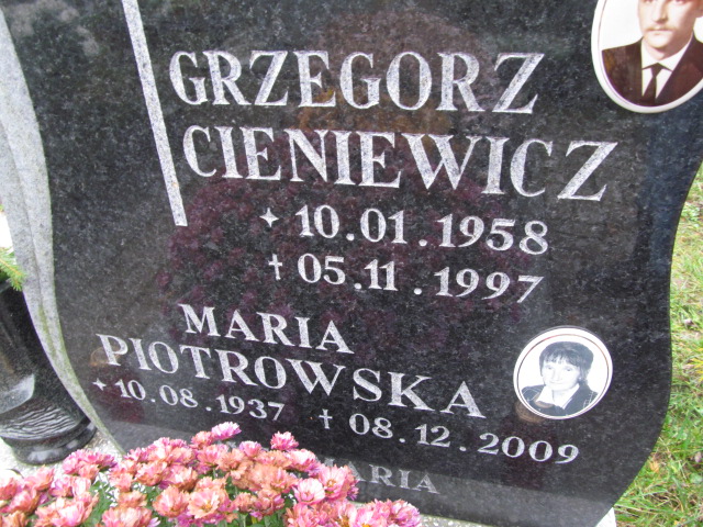 Grzegorz Cieniewicz 1958 Elbląg - Grobonet - Wyszukiwarka osób pochowanych