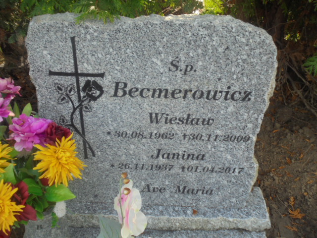 Janina Becmerowicz  1937 Elbląg - Grobonet - Wyszukiwarka osób pochowanych