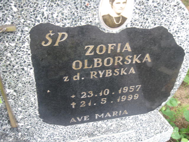 Zofia Olborska 1957 Elbląg - Grobonet - Wyszukiwarka osób pochowanych