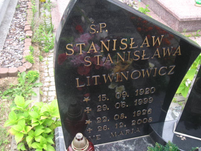 Stanisława Litwinowicz 1926 Elbląg - Grobonet - Wyszukiwarka osób pochowanych