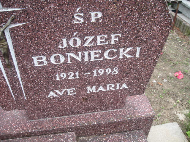 Józef Boniecki 1921 Elbląg - Grobonet - Wyszukiwarka osób pochowanych