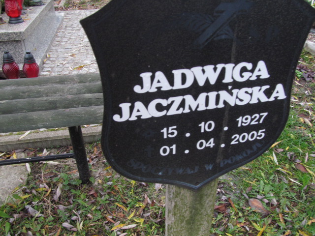 Jadwiga Jaczmińska 1927 Elbląg - Grobonet - Wyszukiwarka osób pochowanych