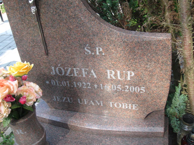 Józefa Rup 1922 Elbląg - Grobonet - Wyszukiwarka osób pochowanych