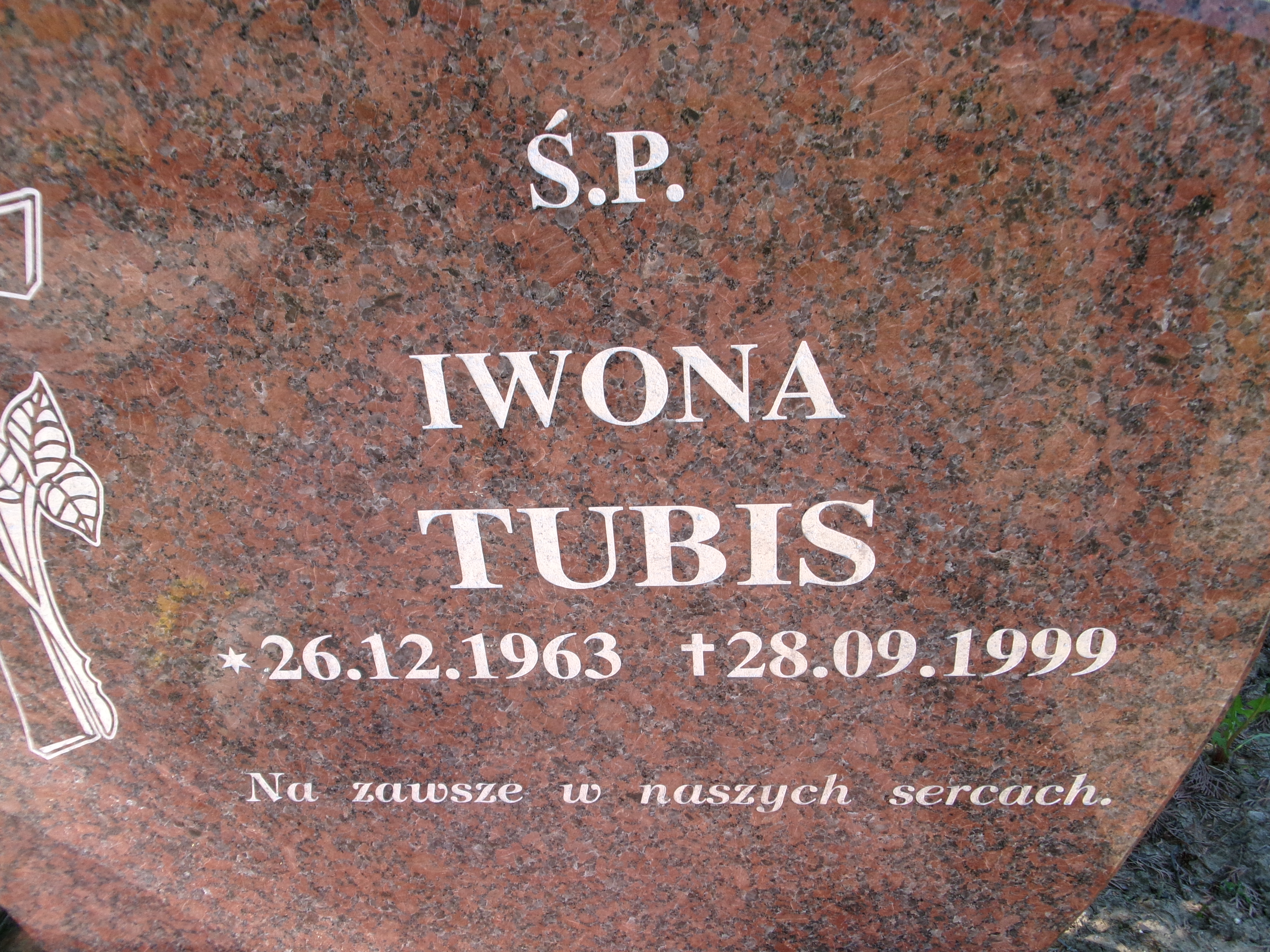 Iwona Tubis 1963 Elbląg - Grobonet - Wyszukiwarka osób pochowanych