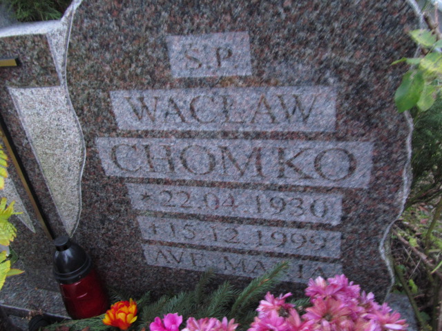 Wacław Chomko 1930 Elbląg - Grobonet - Wyszukiwarka osób pochowanych