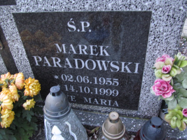 Marek Paradowski 1955 Elbląg - Grobonet - Wyszukiwarka osób pochowanych