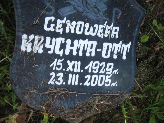 Genowefa Krychta Ott 1929 Elbląg - Grobonet - Wyszukiwarka osób pochowanych