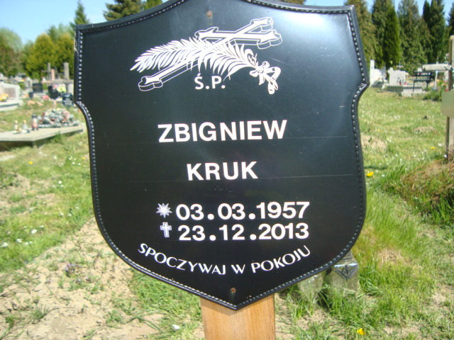 Grób Zbigniew Kruk