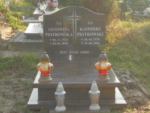 Grób Genowefa Piotrowska