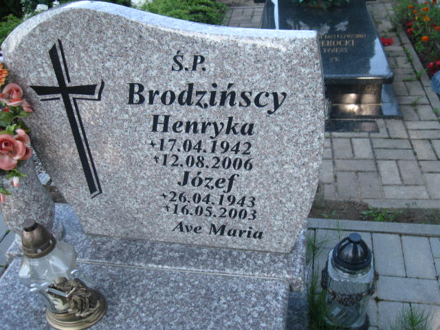 Józef Brodziński 1943 Elbląg - Grobonet - Wyszukiwarka osób pochowanych