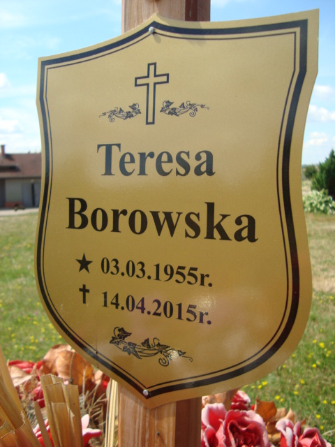 Teresa Borowska 1955 Elbląg - Grobonet - Wyszukiwarka osób pochowanych