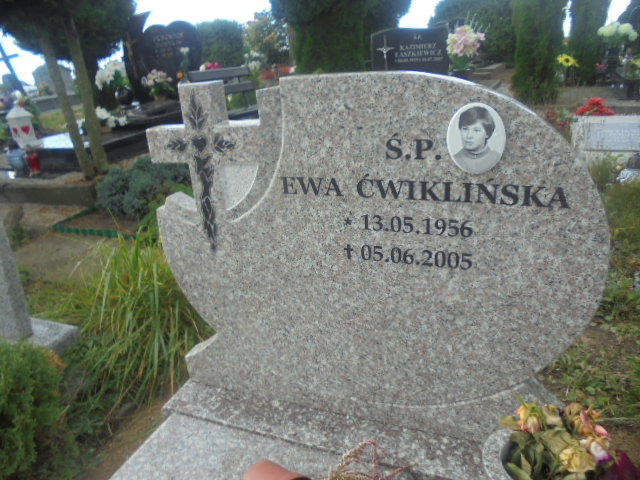 Ewa Ćwiklińska 1956 Elbląg - Grobonet - Wyszukiwarka osób pochowanych