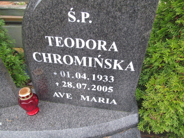 Teodora Chromińska 1933 Elbląg - Grobonet - Wyszukiwarka osób pochowanych
