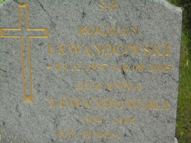 Zuzanna Lewandowska   1934 Elbląg - Grobonet - Wyszukiwarka osób pochowanych