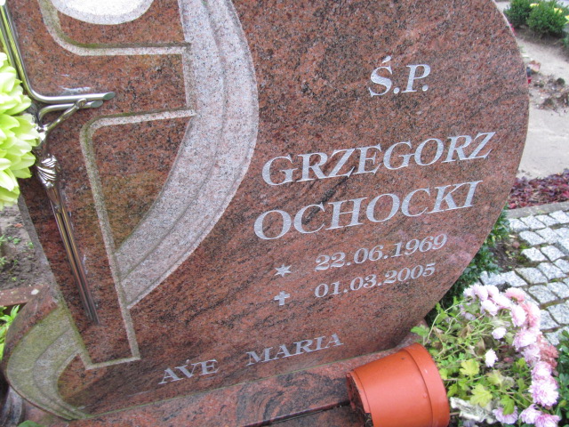 Grzegorz Ochocki 1969 Elbląg - Grobonet - Wyszukiwarka osób pochowanych