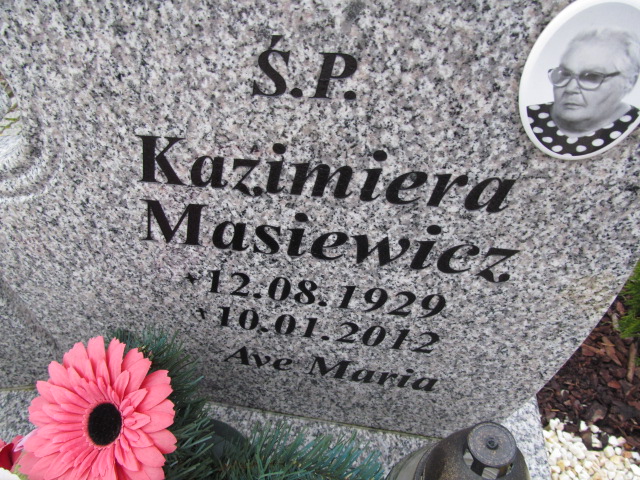 Kazimiera Masiewicz 1929 Elbląg - Grobonet - Wyszukiwarka osób pochowanych