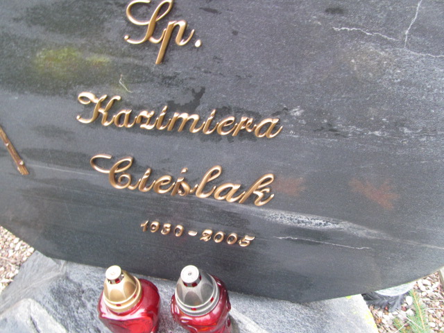 Kazimiera Cieślak 1930 Elbląg - Grobonet - Wyszukiwarka osób pochowanych