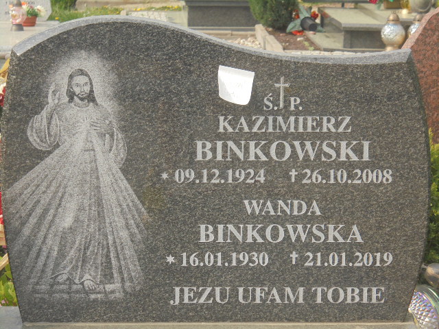 Wanda Binkowska 1930 Elbląg - Grobonet - Wyszukiwarka osób pochowanych