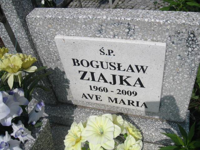 Bogusław Ziajka 1960 Elbląg - Grobonet - Wyszukiwarka osób pochowanych