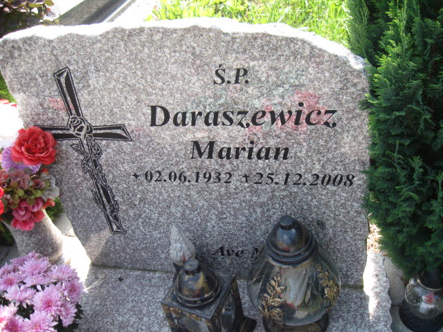 Marian Daraszewicz 1932 Elbląg - Grobonet - Wyszukiwarka osób pochowanych