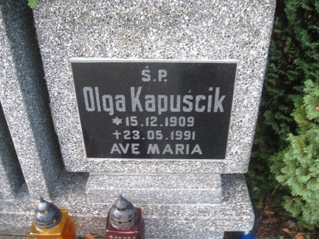 Olga Kapuścik 1909 Elbląg - Grobonet - Wyszukiwarka osób pochowanych