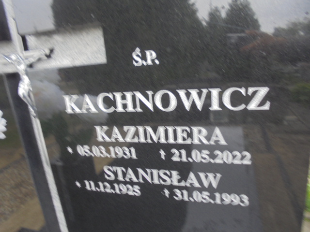 Kazimiera Kachnowicz 1931 Elbląg - Grobonet - Wyszukiwarka osób pochowanych