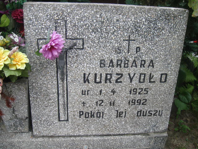 Barbara Kurzydło 1925 Elbląg - Grobonet - Wyszukiwarka osób pochowanych