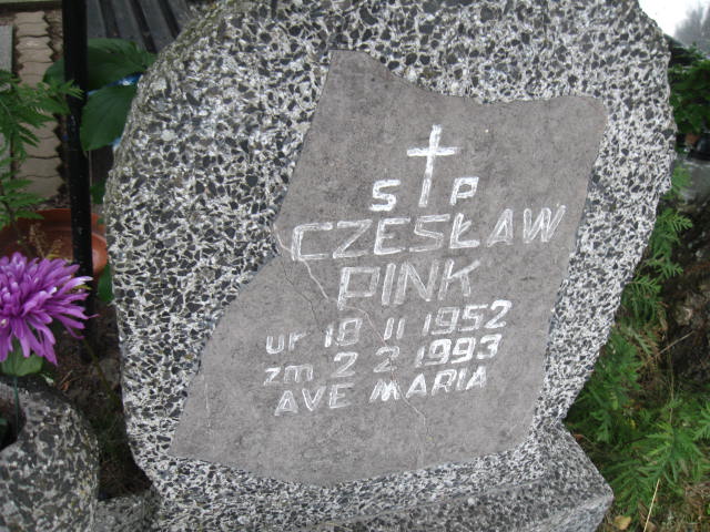 Czesław Pink 1952 Elbląg - Grobonet - Wyszukiwarka osób pochowanych
