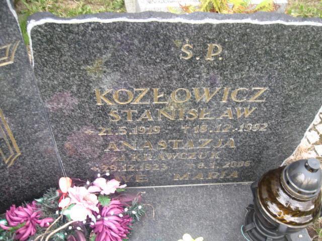 Stanisław Kozłowicz 1919 Elbląg - Grobonet - Wyszukiwarka osób pochowanych