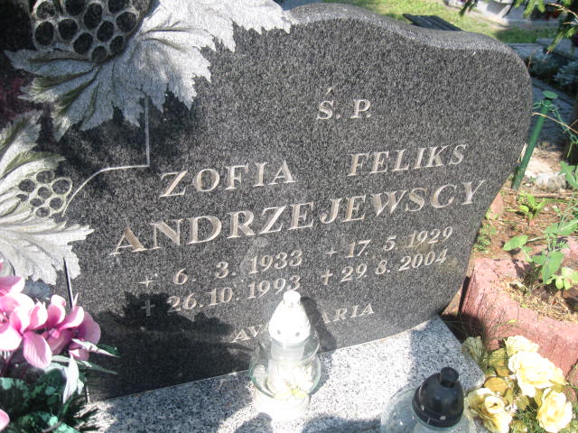 Feliks Andrzejewski 1929 Elbląg - Grobonet - Wyszukiwarka osób pochowanych