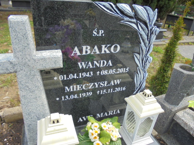 Wanda Abako 1943 Elbląg - Grobonet - Wyszukiwarka osób pochowanych