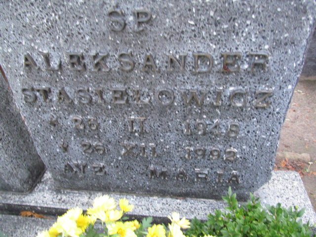 Aleksander Stasiełowicz 1948 Elbląg - Grobonet - Wyszukiwarka osób pochowanych