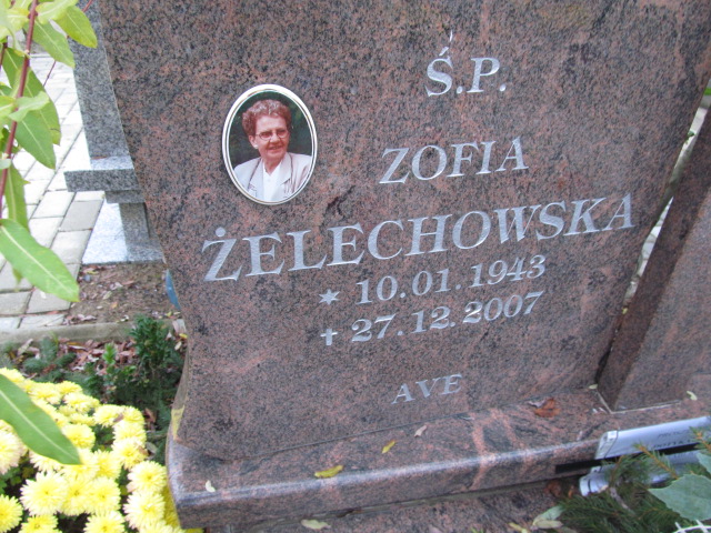 Zofia Żelechowska 1943 Elbląg - Grobonet - Wyszukiwarka osób pochowanych