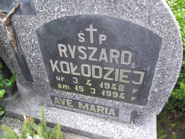Ryszard Kołodziej 1948 Elbląg - Grobonet - Wyszukiwarka osób pochowanych